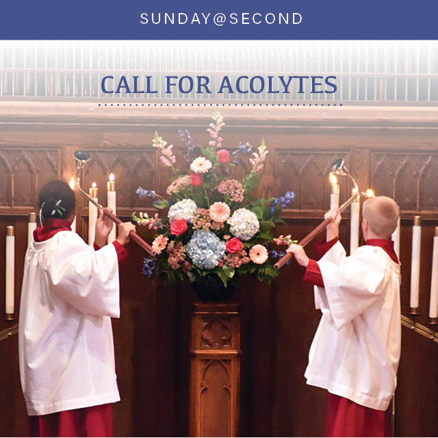 New Acolyte Call Out!

Children in 3rd through 6th grades

Interested? Contact Sonya Rasmusson.
